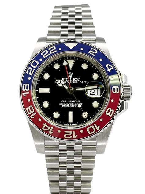 rolex gmt-master ii pepsi stainless steel jubilee bracelet|rolex gmt master pepsi bezel.